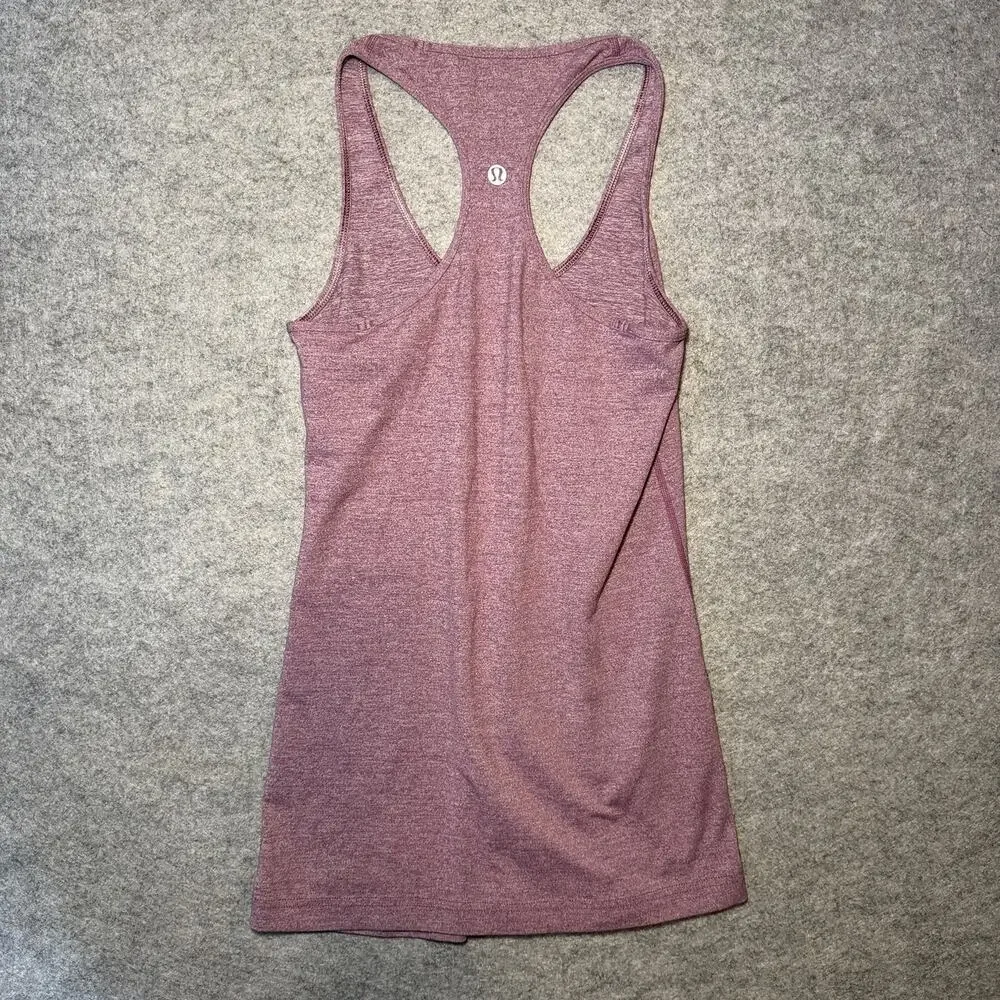 Lululemon Women’s Tank Top 6 Heathered Purple Sleeveless Racerback Athletic
